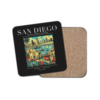 Thumbnail for SAN DIEGO - Poster - Coaster - Black