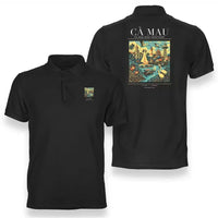 Thumbnail for CÀ MAU - Poster - Double-Side Polo - Black