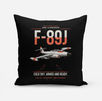 Thumbnail for F-89J Scorpion design on black pillow