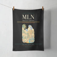 Thumbnail for Melilla Airport (MLN) design on black towel