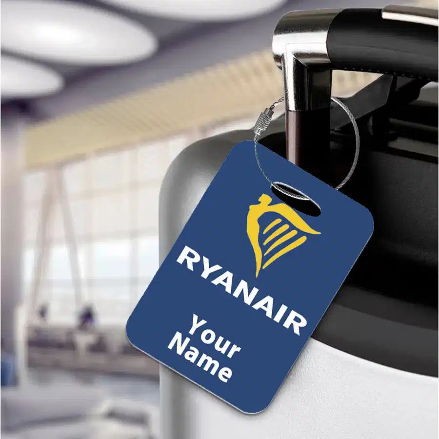 Ryanair Airlines aviation acrylic luggage tag in durable acrylic.