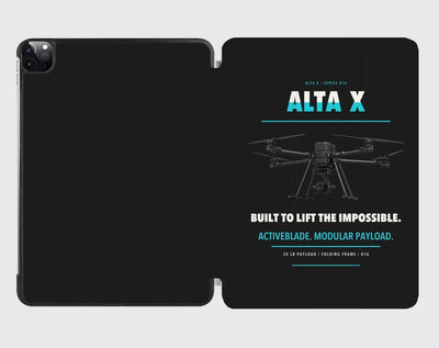 Freefly Alta X design on black ipad tablet case