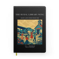 Thumbnail for VINTAGE G4392 - The Rural Library Wing - Designed Notebooks design on black