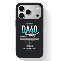 Thumbnail for Diamond DA40 design on black magsafe iphone case, for iPhone 17 Pro