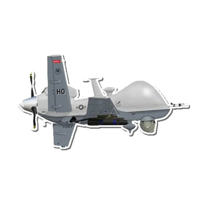 U.S. Air Force MQ-9 Reaper Reconnaissance Drone Airplanes sticker, Wide 6cm (2.3inches)