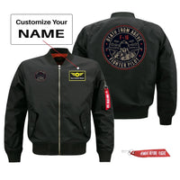 Thumbnail for Fighter Jet 16 - Death From Above Pilot Jackets (Customizable) aviation design printed on comfortable shell with classic fit.
