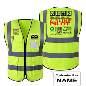 Airline Pilot Label Reflective Vests