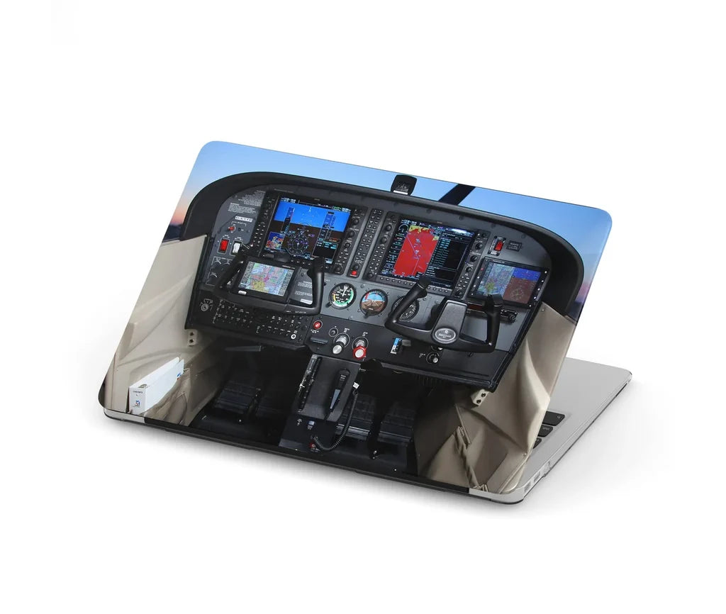 Cessna 172 Cockpit aviation design on MacBook case for MacBook.