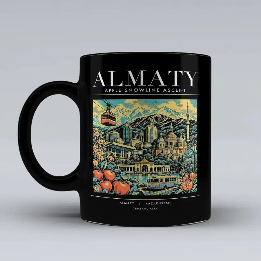 ALMATY - Poster - Mug - Black