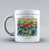 Thumbnail for VINTAGE G4355 - The Snow Drift Dig-Out - Ceramic Mug design on white