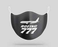 Thumbnail for The Boeing 777 aviation face mask in breathable cotton blend.