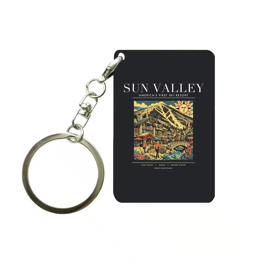 SUN VALLEY - Poster - Key Chain - Black