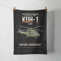 Thumbnail for Korea Aerospace Industries KUH-1 Surion design on black towel