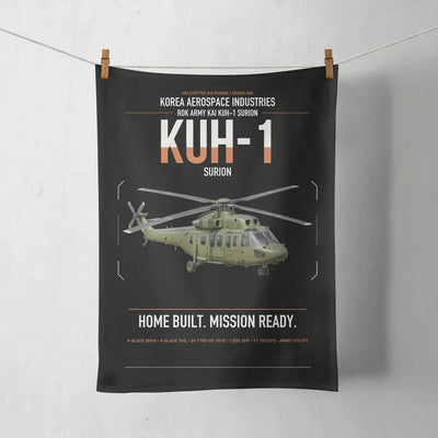 Korea Aerospace Industries KUH-1 Surion design on black towel