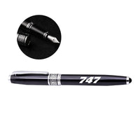Thumbnail for Boeing 747 Flat Text rollerball pen - black