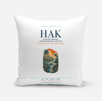 Thumbnail for Haikou Meilan International Airport (HAK) design on white pillow