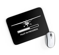 Thumbnail for Pilot In Progress (Cessna) aviation design on neoprene with anti-slip base mouse pad.