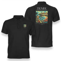 Thumbnail for TENBY - Poster - Double-Side Polo - Black