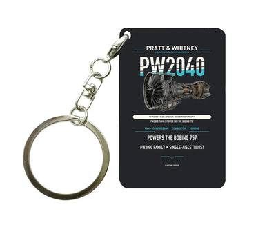 PW2040 Key Chain design on black key chain