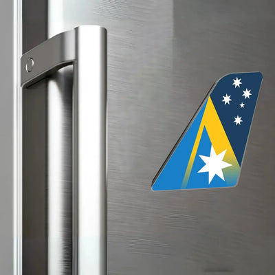 Ansett Australia aviation design tail magnet in 3D metal with magnetic back.