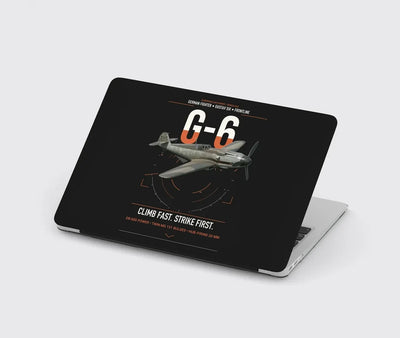 Messerschmitt Bf 109G-6 design on black MacBook case