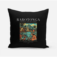 Thumbnail for RAROTONGA - Poster - Pillow - Black