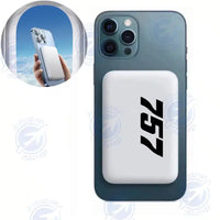 Thumbnail for Boeing 757 Text aviation design on durable casing with MagSafe ring MagSafe powerbank.