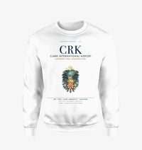 Thumbnail for Clark International Airport (CRK) design on white sweatshirt