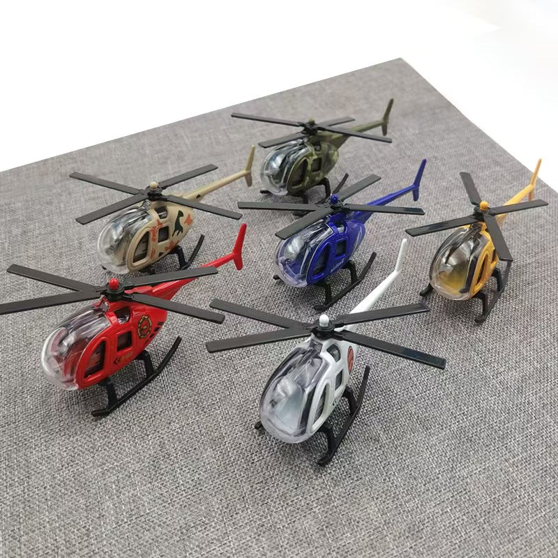Mini Alloy Helicopter Model Toys Collection aviation themed helicopter model in die-cast metal.