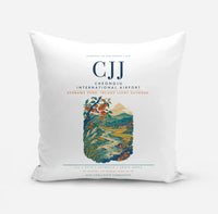 Thumbnail for Cheongju International Airport (CJJ) design on white pillow