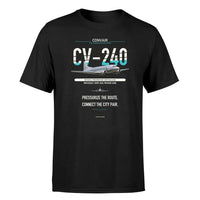 Thumbnail for Convair CV-240 design on black single side