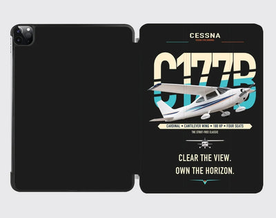 Cessna 177B Cardinal design on black ipad tablet case