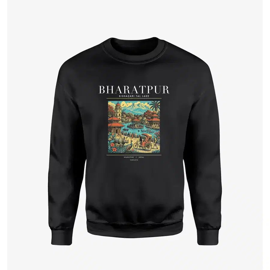BHARATPUR - Poster - Sweatshirt - Black