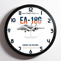 Thumbnail for EA-18G Growler Control The Spectrum design on white framed wall clock