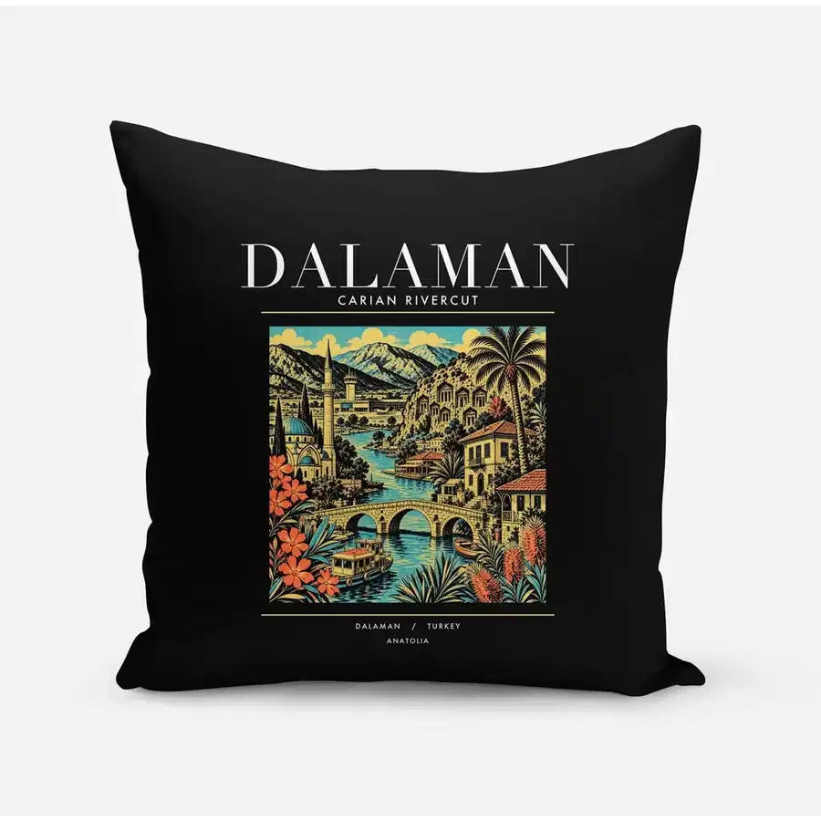 DALAMAN - Poster - Pillow - Black