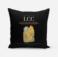 Thumbnail for Lecce Galatina Air Base (LCC) design on black pillow