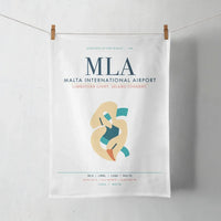 Thumbnail for Malta International Airport (MLA) design on white towel
