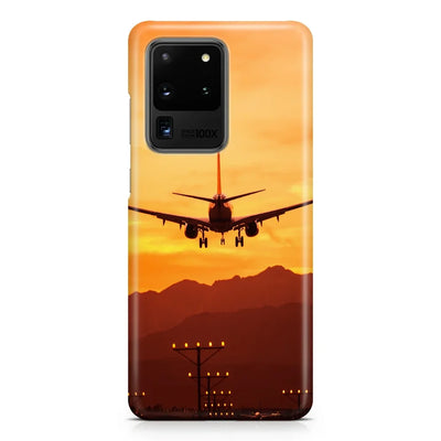 Landing Aircraft During Sunset Samsung Case