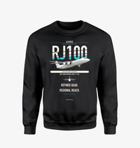 Thumbnail for Avro RJ100 design on black sweatshirt