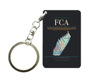 Thumbnail for Glacier Park International Airport (FCA) design on black key chain