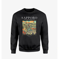 Thumbnail for SAPPORO - Poster - Sweatshirt - Black