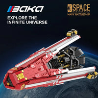 Thumbnail for The Expanse NAVY BATTLESI-IIP Class Heavy Cruiser Building Blocks aviation themed Lego-style model aircraft in ABS plastic.