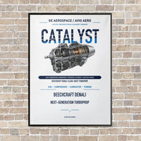 Thumbnail for CATALYST vertical canvas print - framed - white background