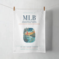 Thumbnail for Melbourne Orlando International Airport (MLB) design on white towel