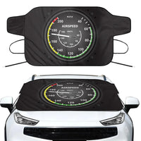 Thumbnail for Airplane Instruments-Airspeed Car aviation design on car windshield cover.
