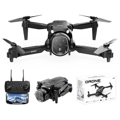 Side view of H20 Brushless Foldable Drone: HD Aerial Quadcopter with VR Immersive Experience aviation RC model in durable ABS.
