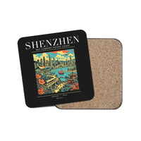 Thumbnail for SHENZHEN - Poster - Coaster - Black