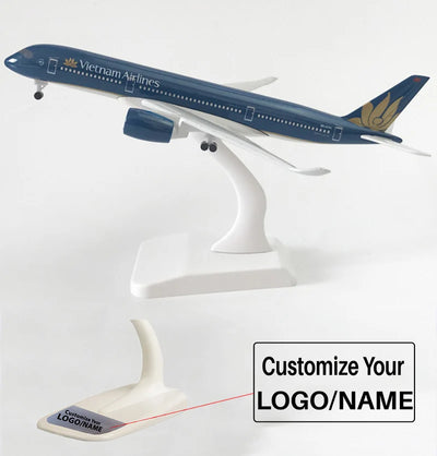 Side view of Vietnam Airlines Airbus A350 Airplane Model (20CM) aviation 20-30cm scale model aircraft in diecast metal.