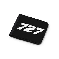 Thumbnail for Boeing 727 Flat Text aviation wallet in leather.