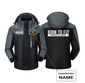 Born To Fly Forced To Work Thick Winter Jackets